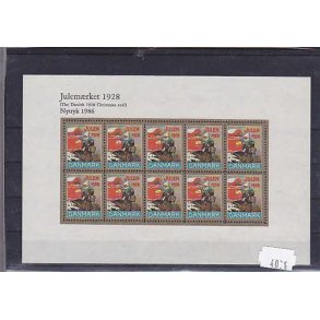 Danmark julemrkeark nytryk 1928/86 - POSTFRISK