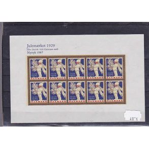 Danmark julemrkeark nytryk 1929/87 - POSTFRISK