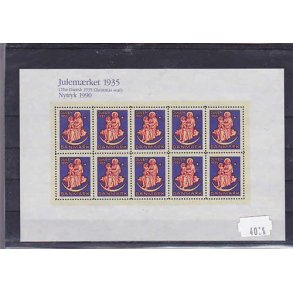 Danmark julemrkeark nytryk 1935/90 - POSTFRISK