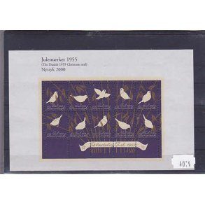Danmark julemrkeark nytryk 1955/00 - POSTFRISK