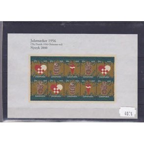 Danmark julemrkeark nytryk 1956/00 - POSTFRISK