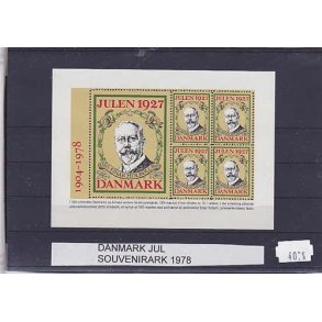 Holbøll Souvenirark- Holbøll 1978 - Takket, postfrisk