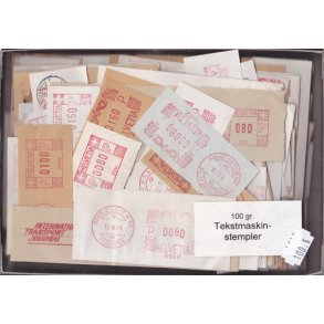 Schweiz 100 g. Tekstmaskinestempler