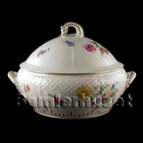 Saxisk Blomst Hvid Lgfad