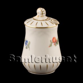 Saxisk Blomst Hvid Sennepskrukke