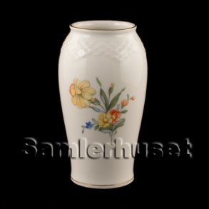 Saxisk Blomst Hvid Vase