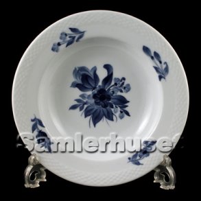 Bl Blomst Flettet Tallerken Dyb 21 cm.