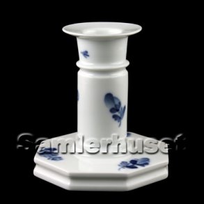 Blå Blomst Flettet Lysestage 10½ cm.