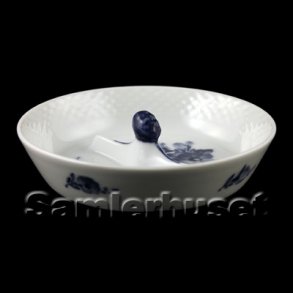 Blå Blomst Flettet Askebæger 13 cm.