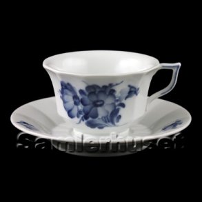 Bl Blomst Kantet Kaffekop stor 5 cm.