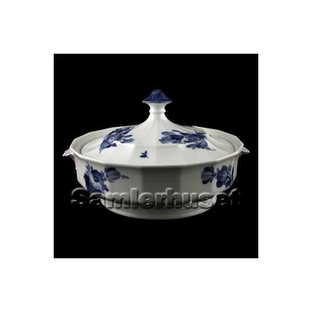 Bl&aring; Blomst Kantet L&aring;gfad