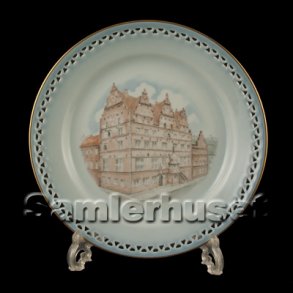 Danmarksstellet Tallerken Flad 21 cm.Jens Bands Stenhus