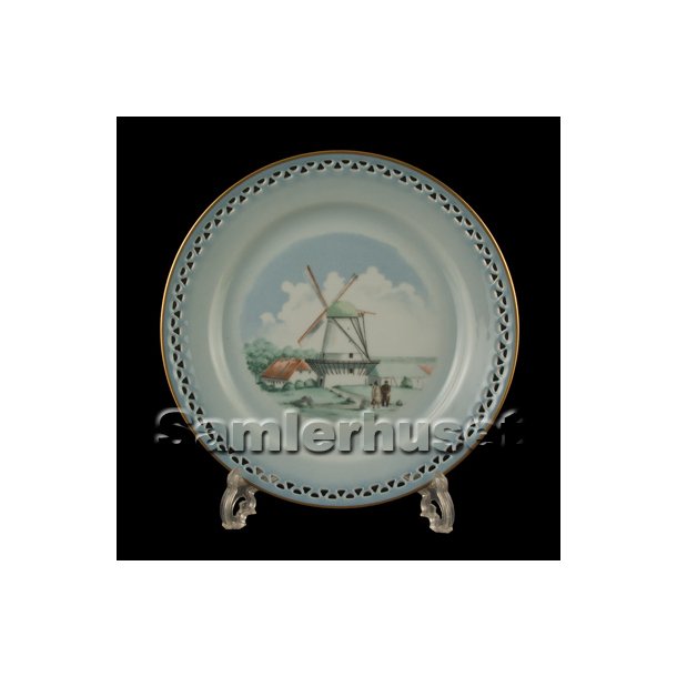 Danmarksstellet Tallerken Flad 24 cm. Dybb&oslash;l M&oslash;lle.