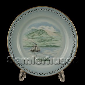 Danmarksstellet Tallerken Flad 24 cm. Himmelbjerget.