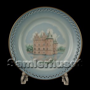 Danmarksstellet Tallerken Dyb 21 cm. Egeskov.