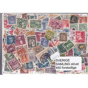 Sverige Samling Stemplet/ustemplet 450 forskellige