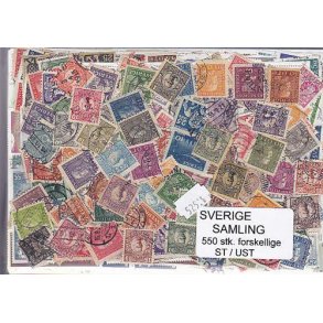 Sverige Samling Stemplet/ustemplet 550 forskellige