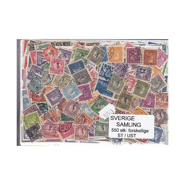 Sverige Samling Stemplet/ustemplet 550 forskellige