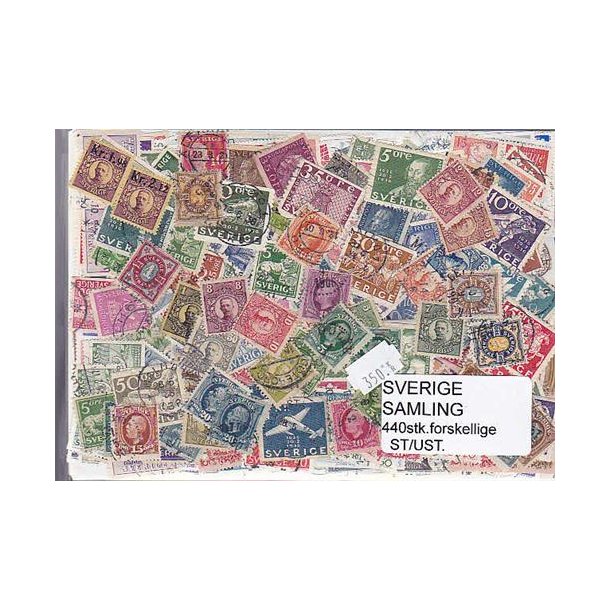 Sverige Samling Stemplet/ustemplet 440 forskellige