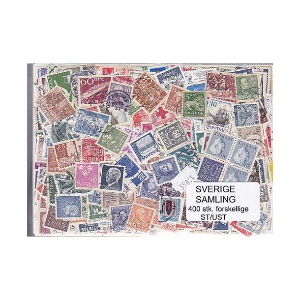 Sverige Samling Stemplet/ustemplet 400 forskellige