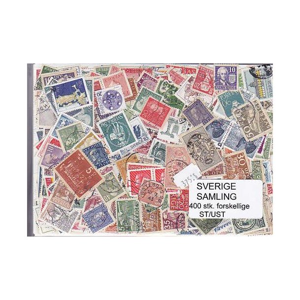 Sverige Samling Stemplet/ustemplet 400 forskellige