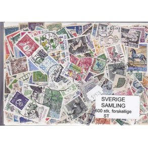 Sverige Samling Stemplet/ustemplet 600 forskellige