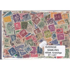 Sverige Samling Stemplet/ustemplet 485 forskellige