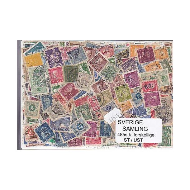 Sverige Samling Stemplet/ustemplet 485 forskellige