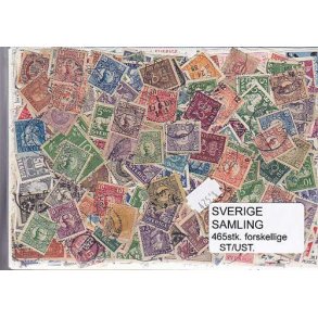 Sverige Samling Stemplet/ustemplet 465 forskellige