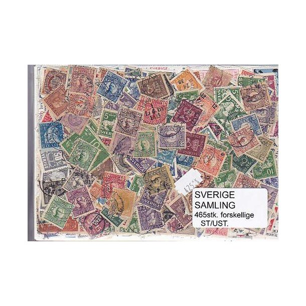 Sverige Samling Stemplet/ustemplet 465 forskellige