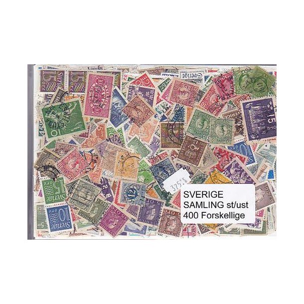 Sverige Samling Stemplet/ustemplet 400 forskellige