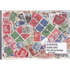 Sverige Samling Stemplet/ustemplet 450 forskellige