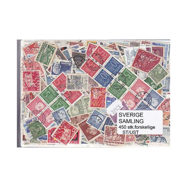 Sverige Samling Stemplet/ustemplet 450 forskellige