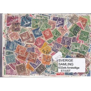 Sverige Samling Stemplet/ustemplet 632 forskellige