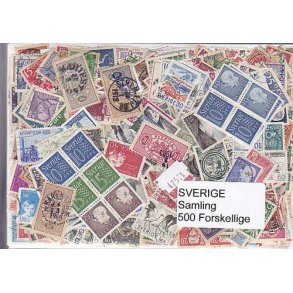 Sverige Samling Stemplet/ustemplet 500 forskellige