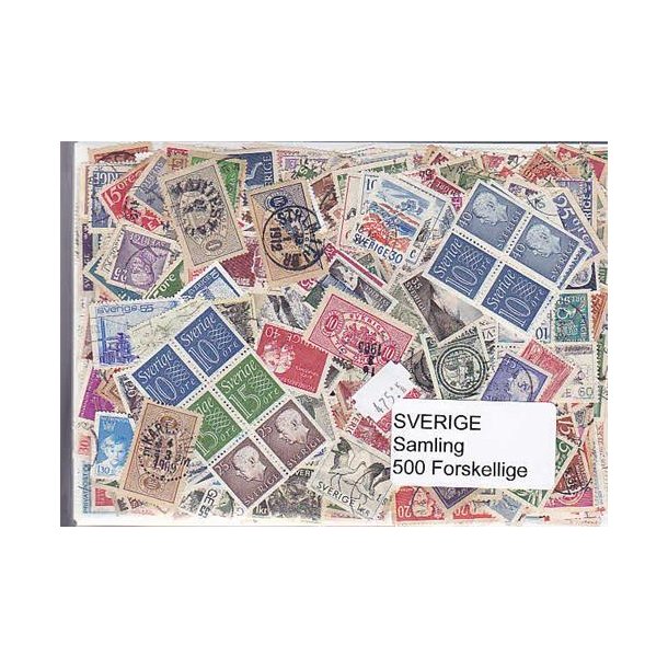 Sverige Samling Stemplet/ustemplet 500 forskellige