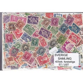 Sverige Samling Stemplet/ustemplet 425 forskellige