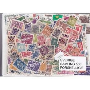 Sverige Samling Stemplet/ustemplet 550 forskellige