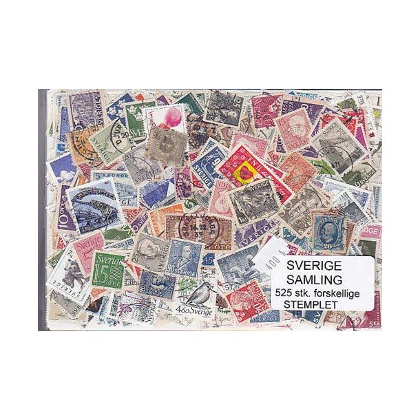 Sverige Samling Stemplet/ustemplet 525 forskellige
