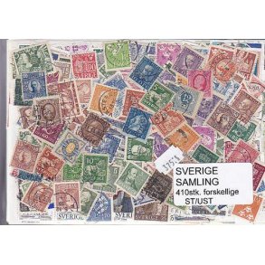 Sverige Samling Stemplet/ustemplet 410 forskellige