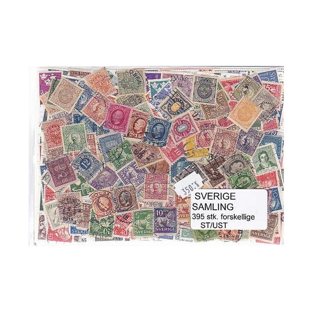 Sverige Samling Stemplet/ustemplet 395 forskellige
