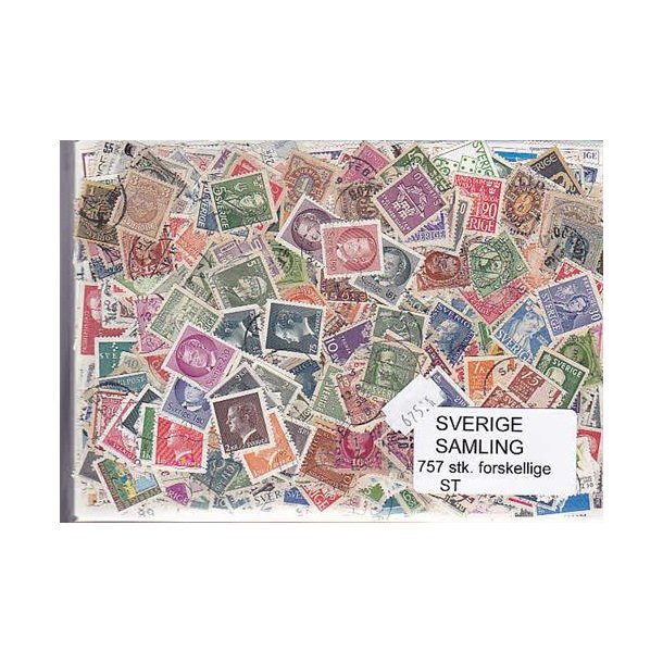 Sverige Samling Stemplet/ustemplet 757 forskellige