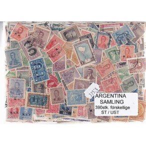 Argentina Samling St./ust. 390 forskellige.