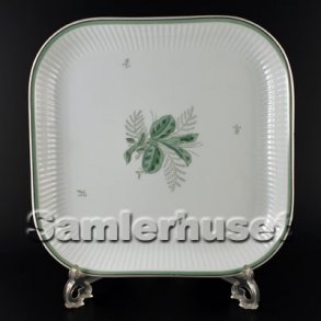 Grøn Melodi Kagefad Firkantet 23x23 cm.