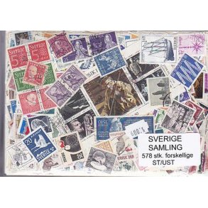 Sverige Samling Stemplet/ustemplet 578 forskellige