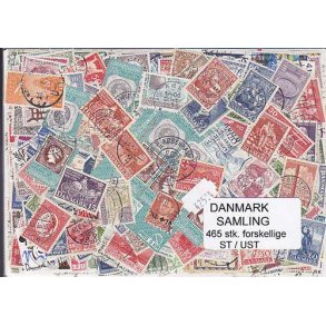 Danmark Samling Stemplet/ustemplet 465 forskellige