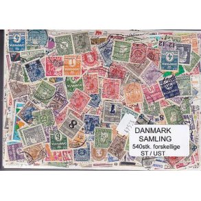 Danmark Samling Stemplet/ustemplet 540 forskellige