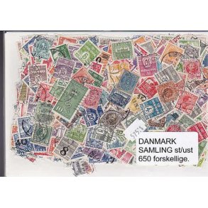Danmark Samling Stemplet/ustemplet 650 forskellige