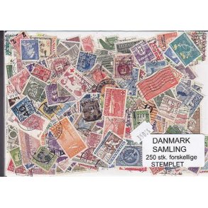 Danmark Samling Stemplet/ustemplet 250 forskellige