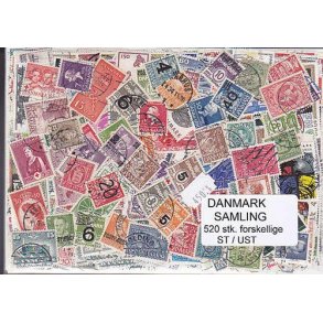 Danmark Samling Stemplet/ustemplet 520 forskellige